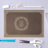 Bruin  boek van schaduwbedekking in nood tissuepapier (Craft)