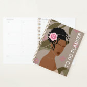 Bruin Boho vrouw om planner te maken (Display)
