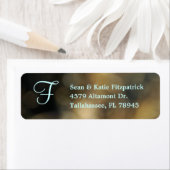 Bruin Bokeh Monogram Retouradres Labels (Insitu)