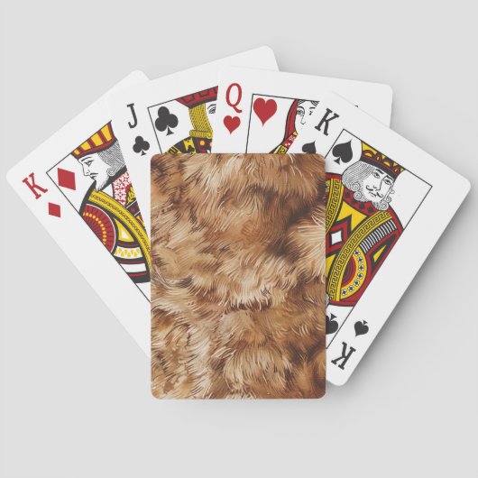 Bruin bont Abstract Pokerkaarten (Achterkant)