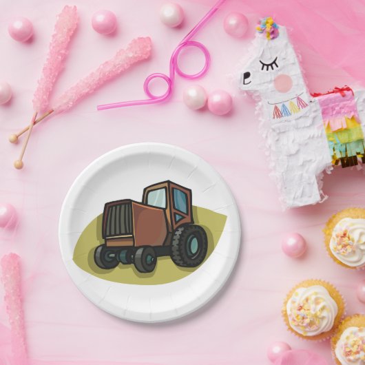 Bruin Bord van tractorpapier (Feest)