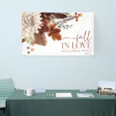 Bruin Bourgondië Verliefd Worden Bloemrijke Bruilo Spandoek (Beurs)