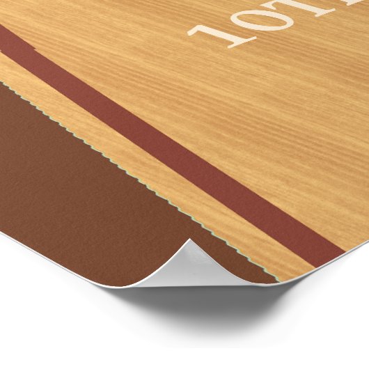 Bruin Bowling Birthday Party Poster (Hoek)