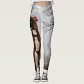 Bruin Boxer-hond Leggings (Voorkant)