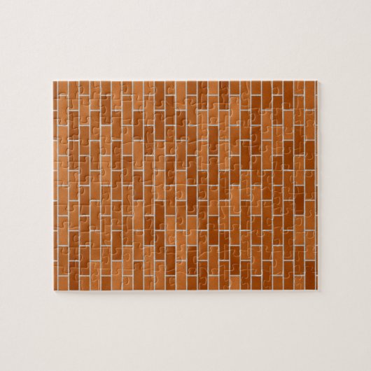 Bruin Brick-muur Legpuzzel (Horizontaal)