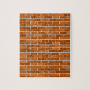 Bruin Brick-muur Legpuzzel