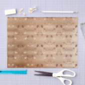 Bruin Bronze sierpatroon met metalen Tissuepapier (Craft)