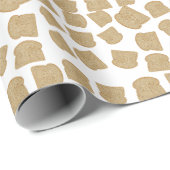 Bruin brood patroon cadeaupapier (Rol Hoek)