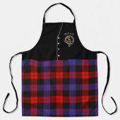Bruin/Broun Clan Badge & Tartan Kilt Schort (Voorkant)