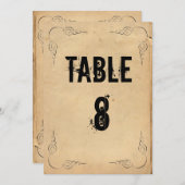 Bruin bruin papieren weddenschap kaart (Voorkant / Achterkant)