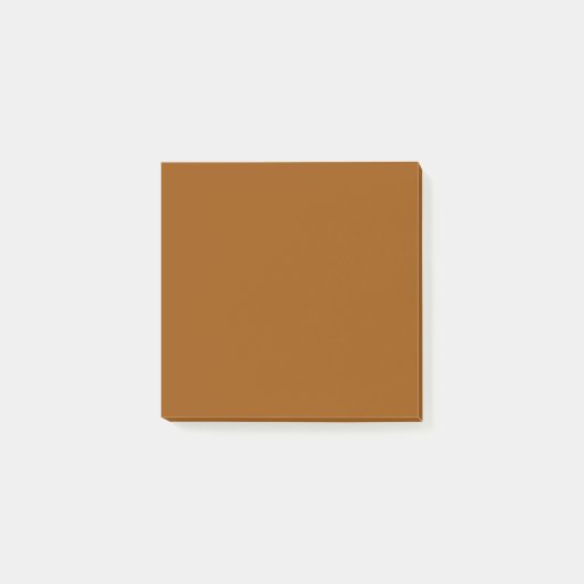 Bruin, Bruin (Traditioneel) (stevige kleur) Post-it® Notes (Voorkant)