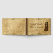 Bruin bruinavintage bruiloft Bride Groom eens per  Gastenboek (Volledig)