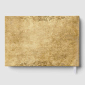 Bruin bruinavintage bruiloft Bride Groom eens per  Gastenboek (Achterkant)