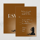 Bruin bruinbruin bruinbruin bruinbruin bruin bruin RSVP kaartje (Voorkant / Achterkant)