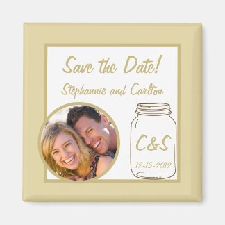 Bruin/Bruine Mason Pot Huwelijksaankondiging Magne Magneet