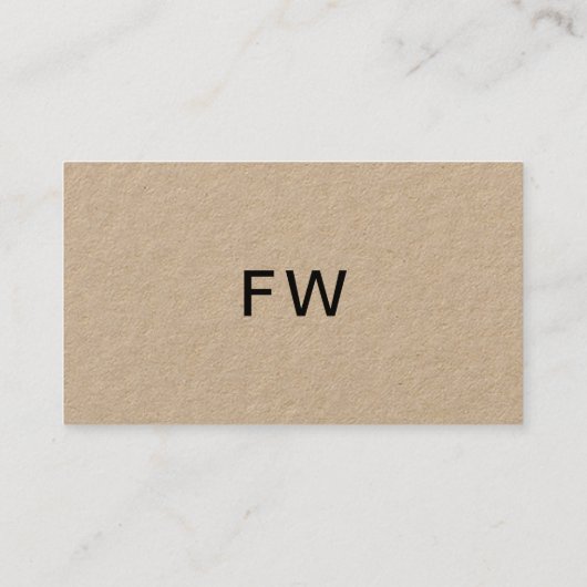 Bruin-bruinkoolstof Visitekaartje (Achterkant)