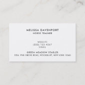 Bruin Bucking Paard Fotografie Speels en Wild Visitekaartje (Achterkant)