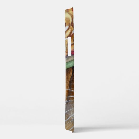 Bruin Bunny Rabbit in Spring Bonnet Waterverf Art Case-Mate iPhone Case (Achterkant / Rechts)