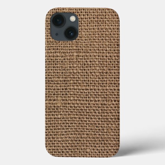 Bruin Burlap Faux Textured Case-Mate iPhone Case (Achterkant)