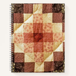 Bruin Calico Patchwork Quilt Notitieboek