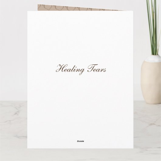 Bruin Calligrafen zwemt op maat Kaart (Achterkant)