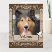 Bruin Calligrafen zwemt op maat Kaart (Voorkant)