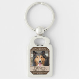 Bruin Calligrafen zwemt op maat Sleutelhanger