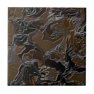 Bruin Camo-effect ontwerp Tegeltje
