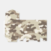 Bruin Camo-ontwerp Bedankdoosjes (Uitgevouwen)