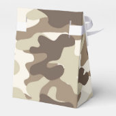 Bruin Camo-ontwerp Bedankdoosjes (Achterkant)
