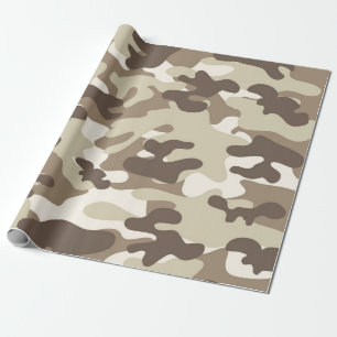 Bruin Camo-ontwerp Cadeaupapier