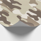 Bruin Camo-ontwerp Cadeaupapier (Hoek)