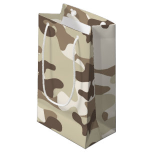 Bruin Camo-ontwerp Klein Cadeauzakje