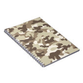 Bruin Camo-ontwerp Notitieboek (Rechterzijde)