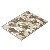 Bruin Camo-ontwerp Notitieboek (Linkerzijde)