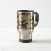 Bruin Camo-ontwerp Reisbeker (Voorkant rechts)