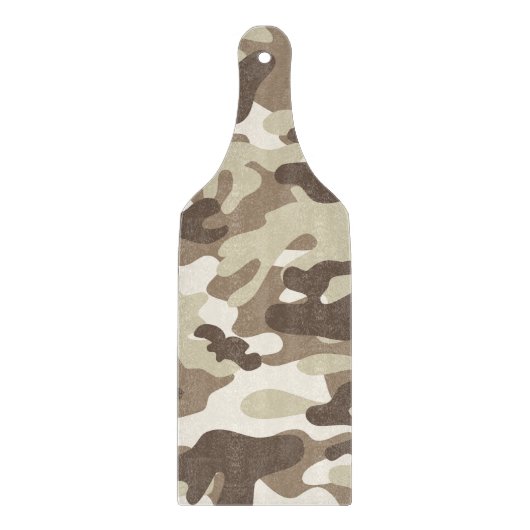 Bruin Camo-ontwerp Snijplank (Voorkant)
