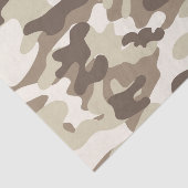 Bruin Camo-ontwerp Tissuepapier (Detail)