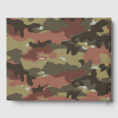 Bruin Camo Texture Gastenboek (Achterkant)