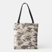 Bruin Camouflage-Canvas tas (Achterkant)