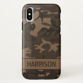 Bruin Camouflage Case-Mate iPhone Case (Achterkant)