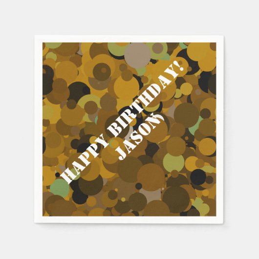 Bruin Camouflage Servetten (Voorkant)