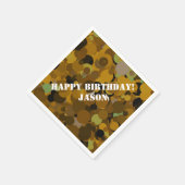 Bruin Camouflage Servetten (Hoek)