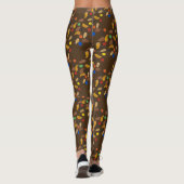 Bruin Camping Trail Mix Nuts Snoep Snack Food Leggings (Achterkant)