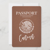 Bruin Cancun Passport bruiloft Kaart