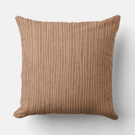 Bruin Caramel Bord Stripes Sierkussen