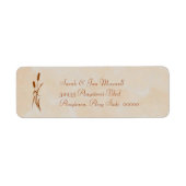 Bruin Cattail retour adres label (Voorkant)