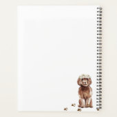 Bruin Cavapoo puppy Hond Liefde Bruiloft Planner (Achterkant)