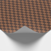 Bruin checker inpakpapier - Designer Inspired (Hoek)