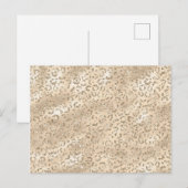 Bruin Cheetah Leopard Skin Print Pattern Briefkaart (Voorkant / Achterkant)